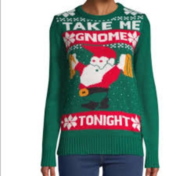 American Stitch Tops - American Stitch TAKE ME GNOME TONIGHT sweater
